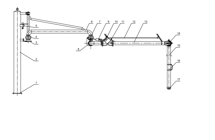 top loading arm with valve top loading arm with valve